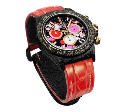 DW Daytona motley red 40mm oyster black