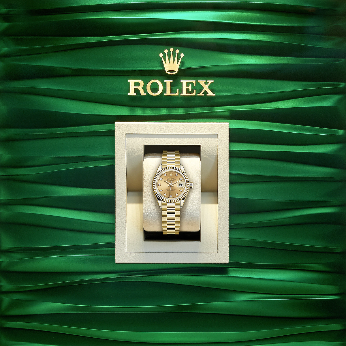 Lady-Datejust 28, 18k Yellow Gold, Ref# 279178-0017