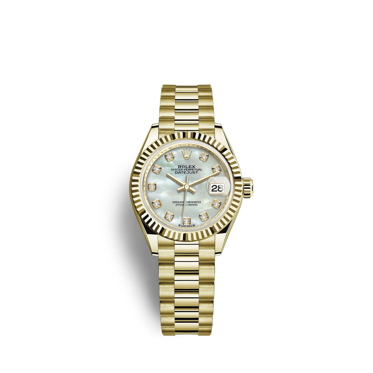 Lady-Datejust 28, 18k Yellow Gold, Ref# 279178-0025