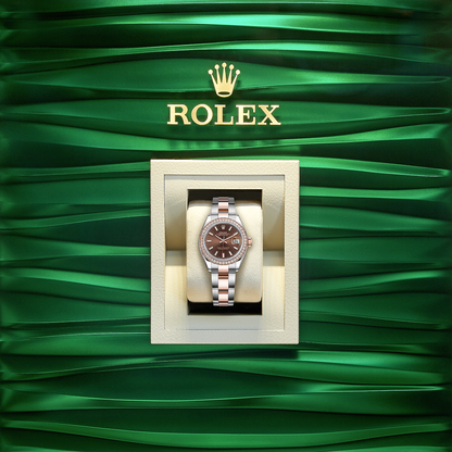 Lady-Datejust 28, Oystersteel and 18k Everose Gold, Ref# 279381RBR-0018