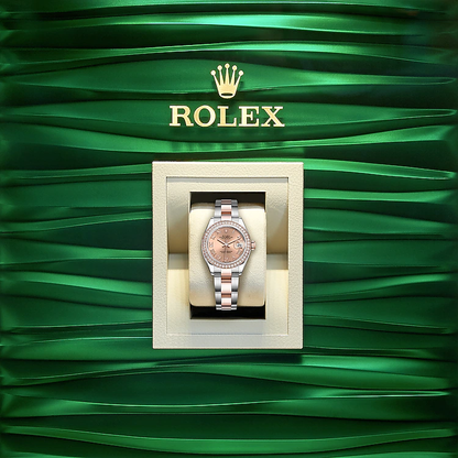 Lady-Datejust 28, Oystersteel and 18k Everose Gold, Ref# 279381RBR-0026