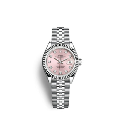 Lady-Datejust 28, Oystersteel and 18k White Gold, Ref# 279174-0003