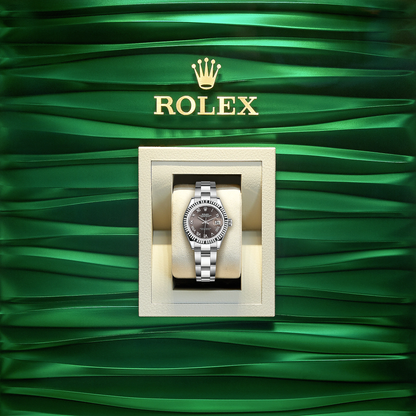 Lady-Datejust 28, Oystersteel and 18k White Gold, Ref# 279174-0014