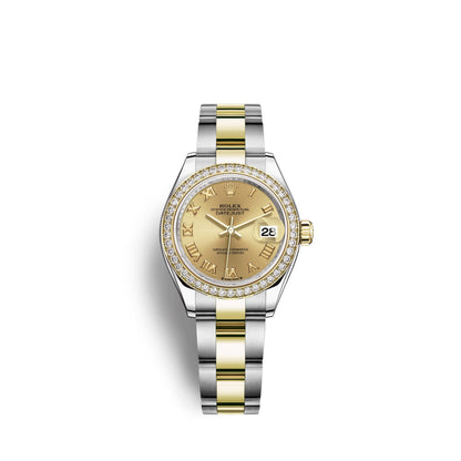 Lady-Datejust 28, Oystersteel and 18k Yellow Gold, Ref# 279383RBR-0010