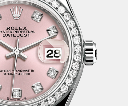 Lady-Datejust 28mm, 18k White Gold, Ref# 279139rbr-0005
