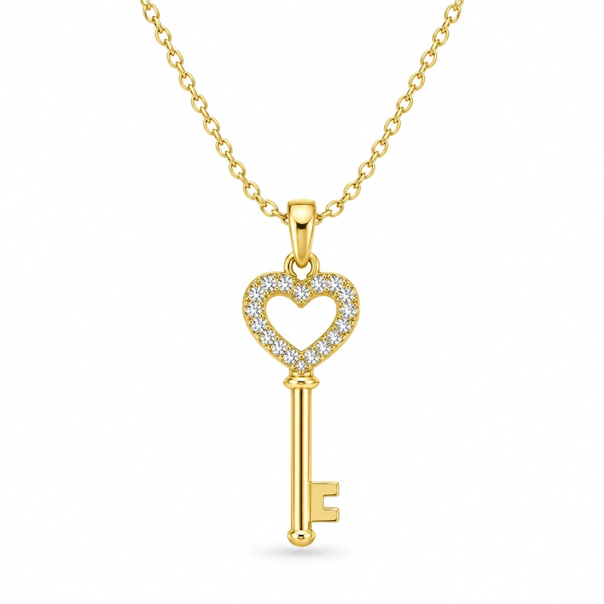 Rosalie 18K Gold Plated 925 Sterling Silver Cubic Zirconia Necklace