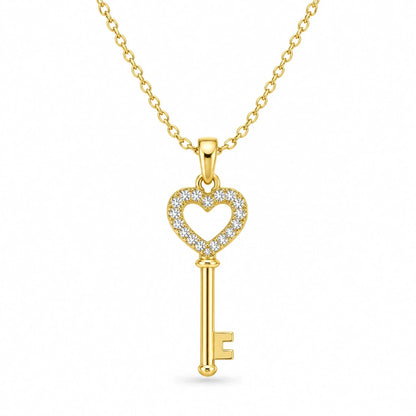 Rosalie 18K Gold Plated 925 Sterling Silver Cubic Zirconia Necklace