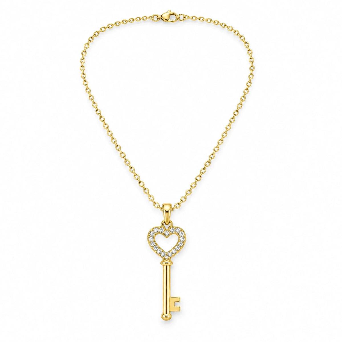 Rosalie 18K Gold Plated 925 Sterling Silver Cubic Zirconia Necklace