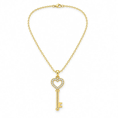Rosalie 18K Gold Plated 925 Sterling Silver Cubic Zirconia Necklace