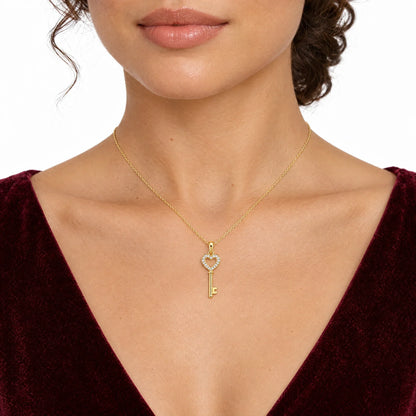 Rosalie 18K Gold Plated 925 Sterling Silver Cubic Zirconia Necklace