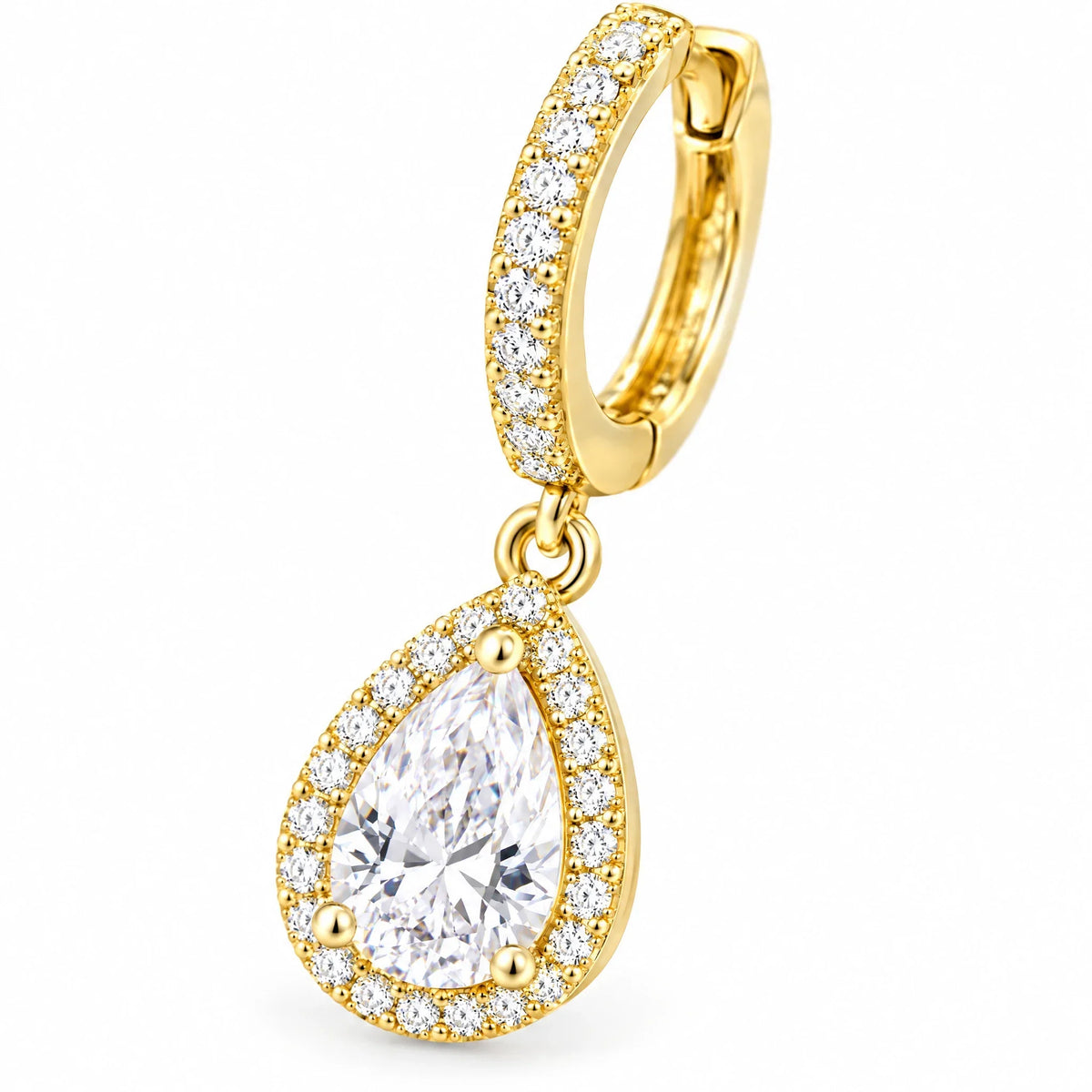 Rosalind 18K Gold Plated 925 Sterling Silver Cubic Zirconia Earrings