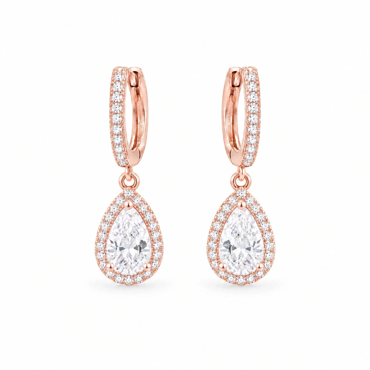 Rosalind 18K Gold Plated 925 Sterling Silver Cubic Zirconia Earrings
