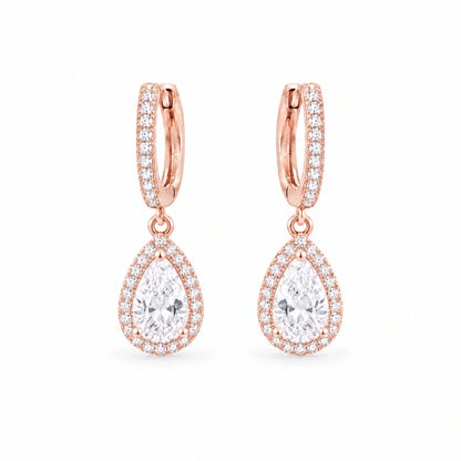 Rosalind 18K Gold Plated 925 Sterling Silver Cubic Zirconia Earrings