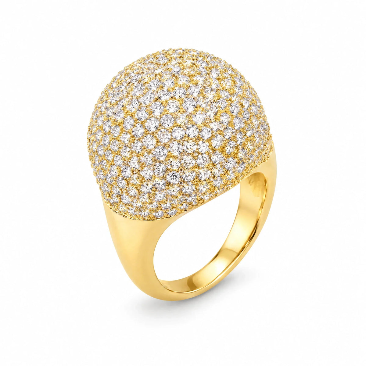Rosalind 18K Gold Plated 925 Sterling Silver Cubic Zirconia Ring