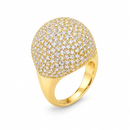 Rosalind 18K Gold Plated 925 Sterling Silver Cubic Zirconia Ring