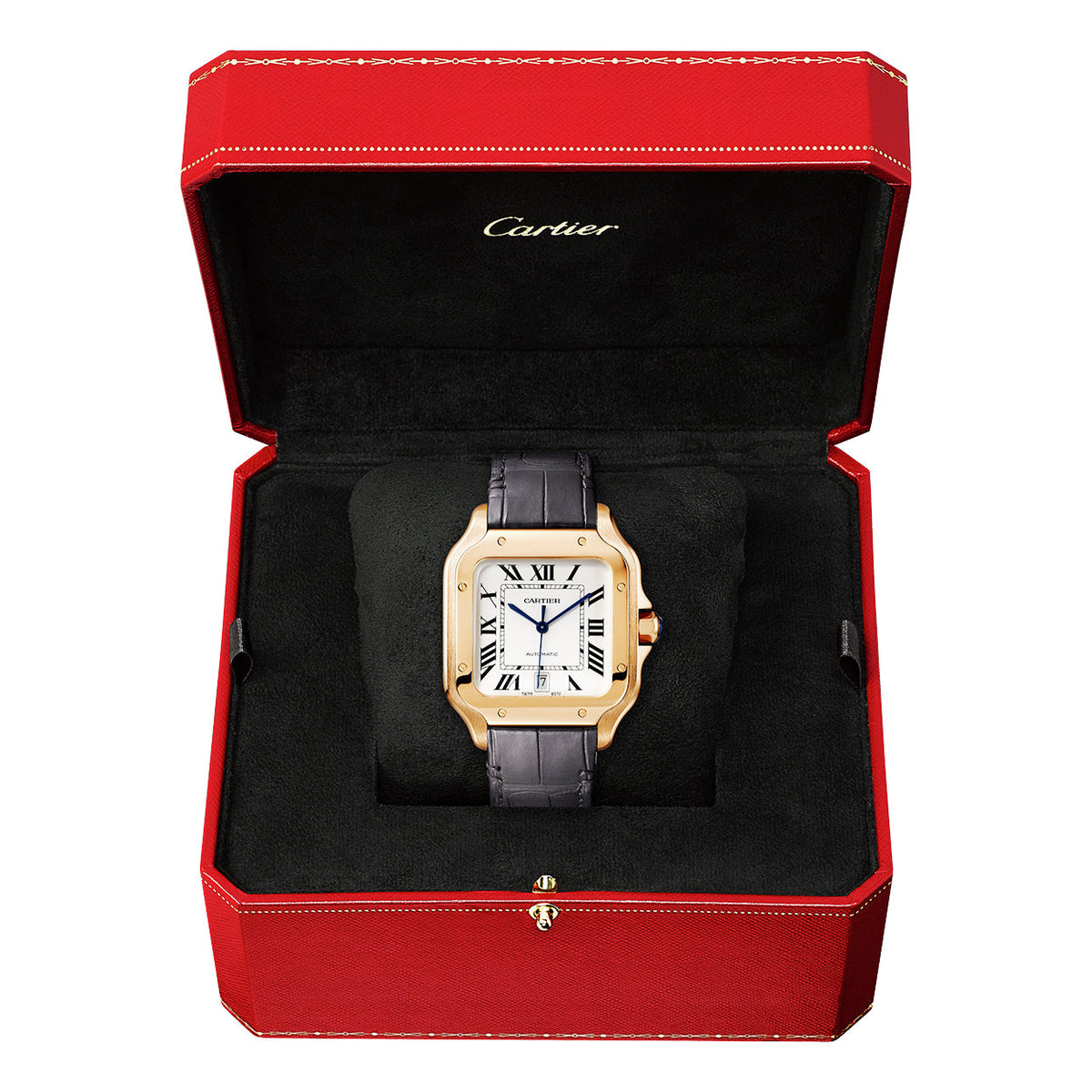 Santos de CT Large Automatic 18ct Rose Gold Watch