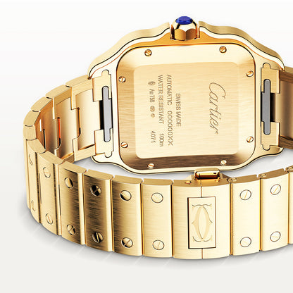 Santos de CT Large Automatic 18ct Yellow Gold Bracelet Watch