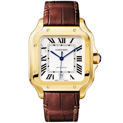 Santos de CT Large Automatic 18ct Yellow Gold Bracelet Watch