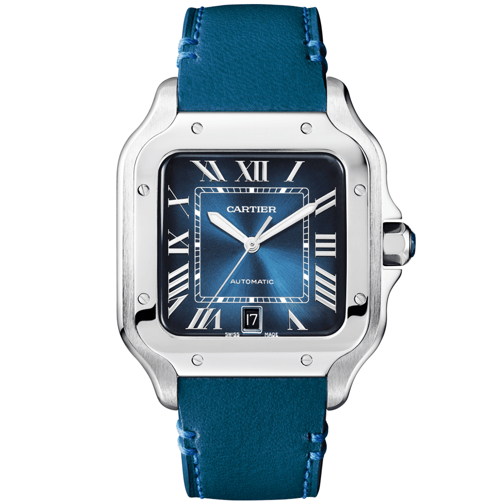 Santos de CT Large Automatic Steel Bracelet/Strap Watch