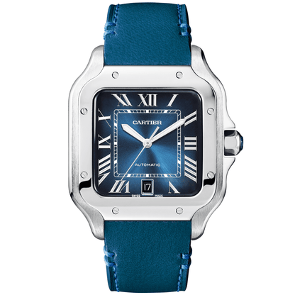 Santos de CT Large Automatic Steel Bracelet/Strap Watch