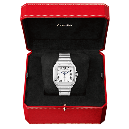 Santos de CT Large Steel Bracelet/Strap Watch
