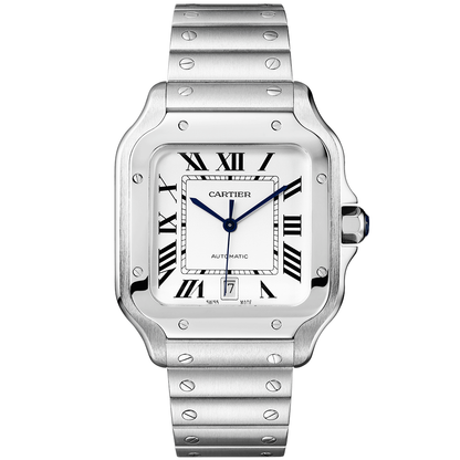 Santos de CT Large Steel Bracelet/Strap Watch