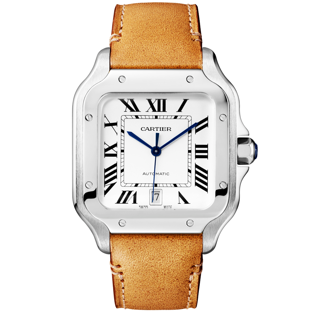 Santos de CT Large Steel Bracelet/Strap Watch