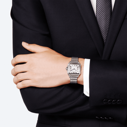 Santos de CT Medium Steel Bracelet/Strap Watch