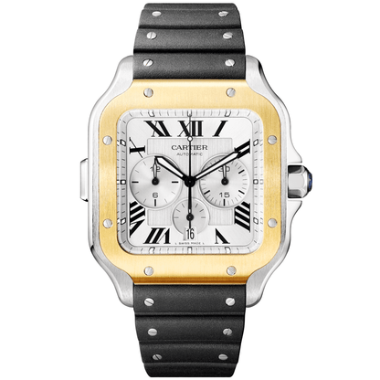 Santos de CT XL Chronograph Steel & 18ct Yellow Gold Watch