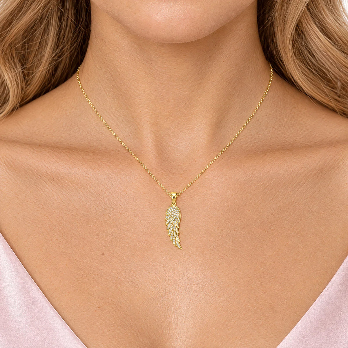 Seraphina 18K Gold Plated 925 Sterling Silver Cubic Zirconia Necklace