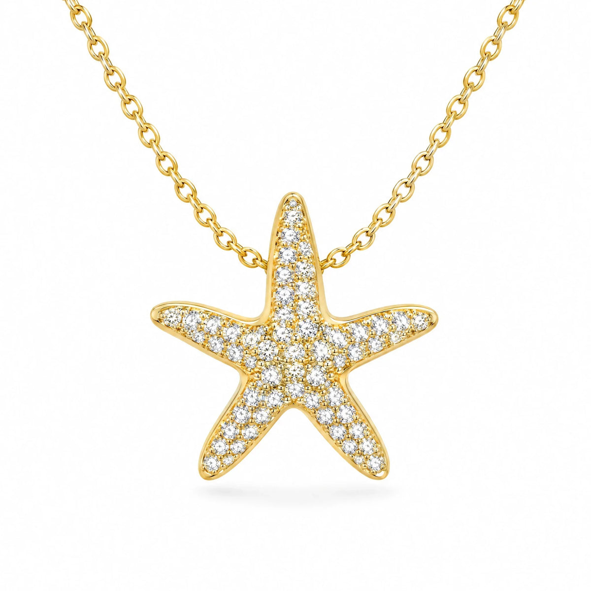 Stella 18K Gold Plated 925 Sterling Silver Cubic Zirconia Necklace