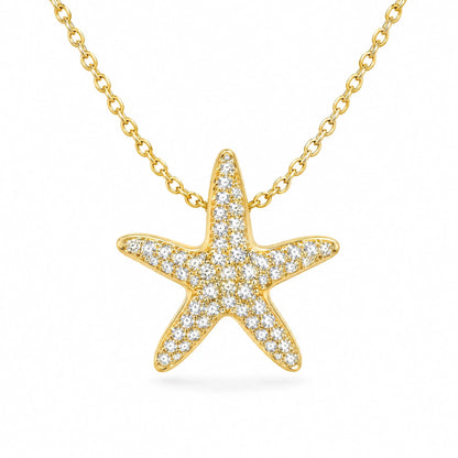 Stella 18K Gold Plated 925 Sterling Silver Cubic Zirconia Necklace