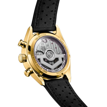 TH Carrera Chronograph Solid Gold 39mm