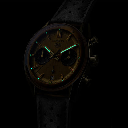 TH Carrera Chronograph Solid Gold 39mm