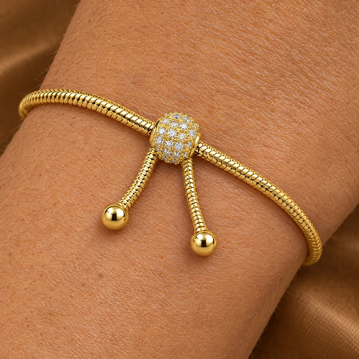 Talia 18K Gold Plated 925 Sterling Silver Cubic Zirconia Bracelet