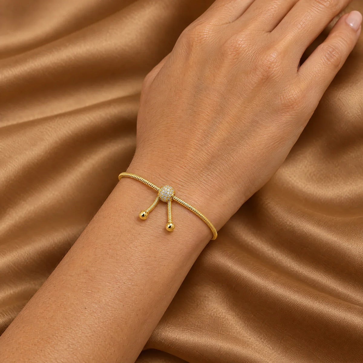 Talia 18K Gold Plated 925 Sterling Silver Cubic Zirconia Bracelet