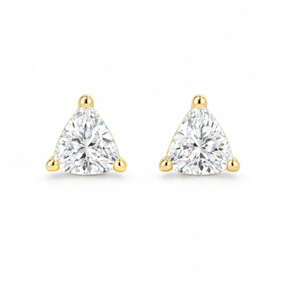 Trinity 18K Gold Plated 925 Sterling Silver Cubic Zirconia Earrings
