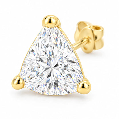 Trinity 18K Gold Plated 925 Sterling Silver Cubic Zirconia Earrings