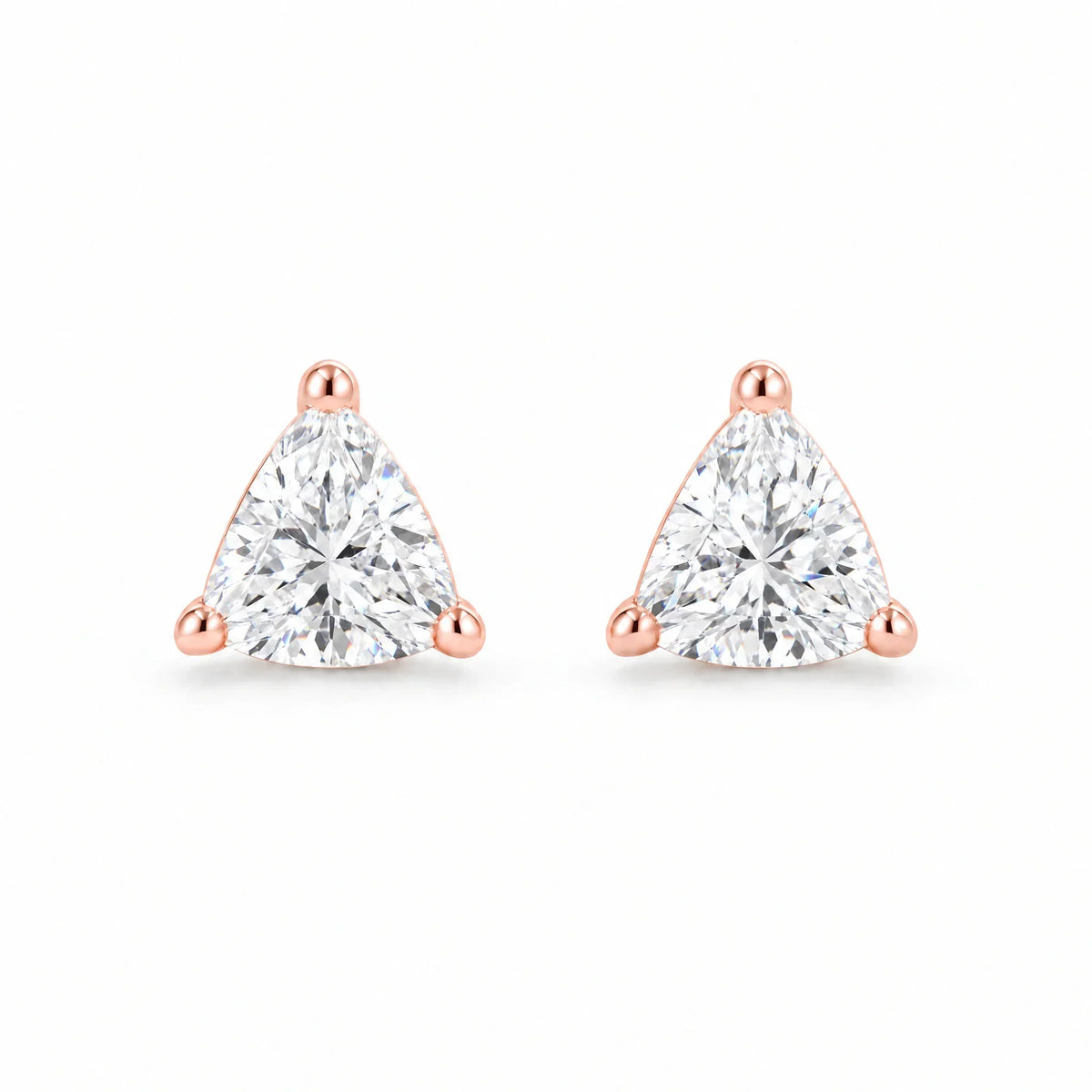 Trinity 18K Gold Plated 925 Sterling Silver Cubic Zirconia Earrings