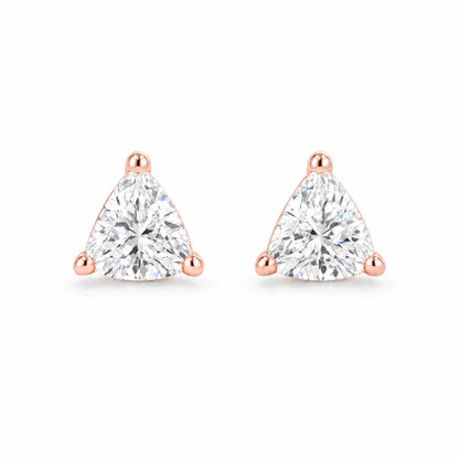 Trinity 18K Gold Plated 925 Sterling Silver Cubic Zirconia Earrings