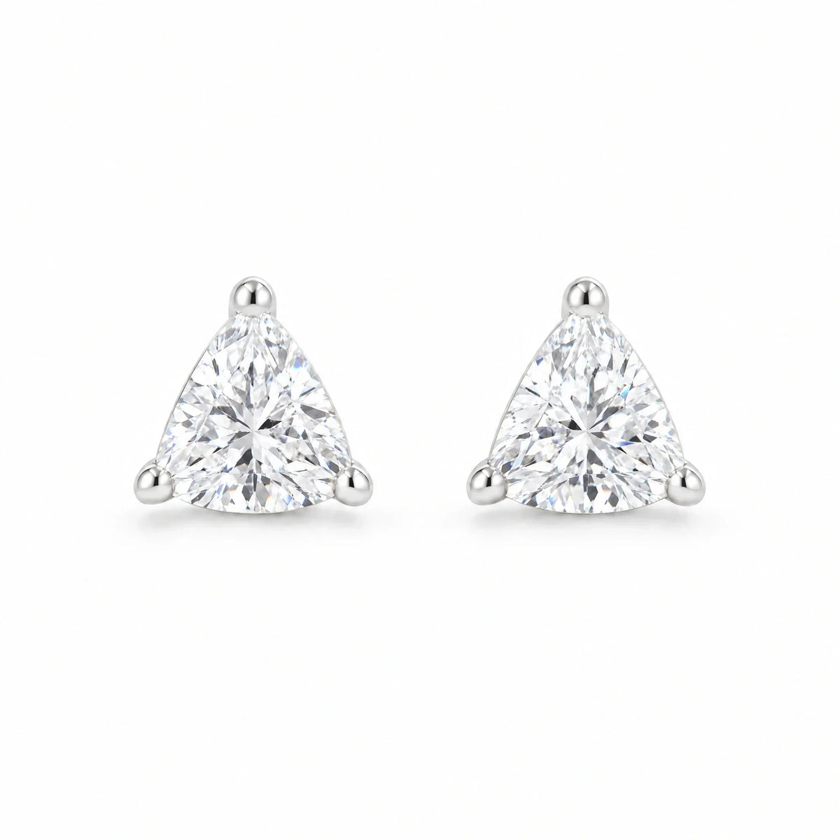 Trinity 18K Gold Plated 925 Sterling Silver Cubic Zirconia Earrings