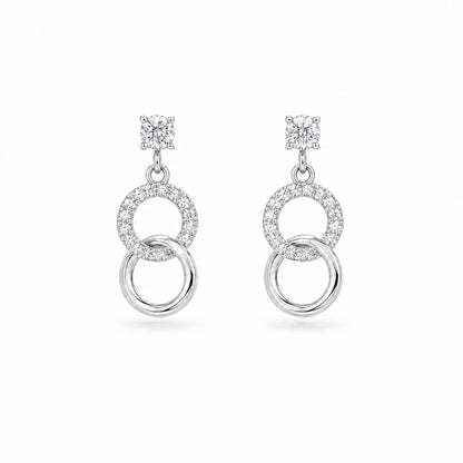 Unita 18K Gold Plated 925 Sterling Silver Cubic Zirconia Earrings
