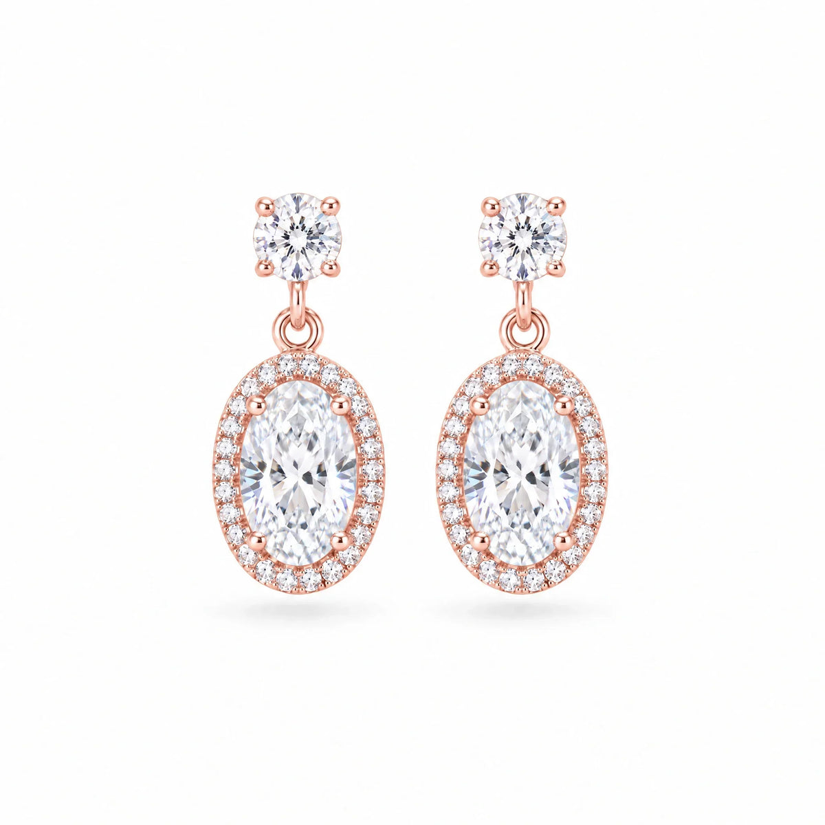 Valencia 18K Gold Plated 925 Sterling Silver Cubic Zirconia Earrings