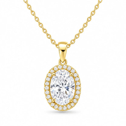 Valencia 18K Gold Plated 925 Sterling Silver Cubic Zirconia Necklace