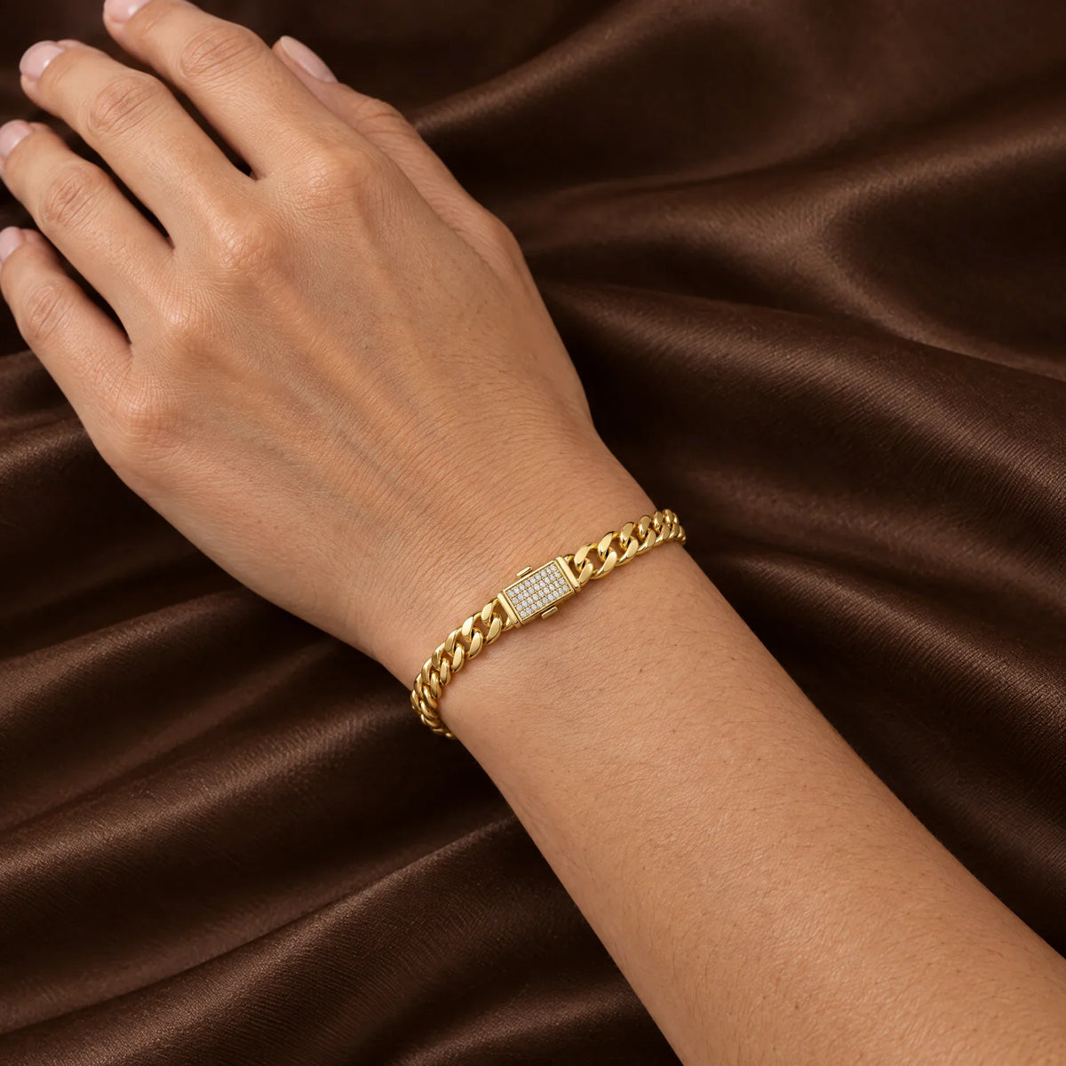Vera 18K Gold Plated 925 Sterling Silver Cubic Zirconia Bracelet