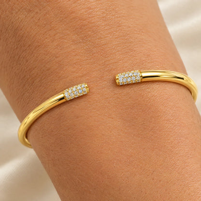 Vienne 18K Gold Plated 925 Sterling Silver Cubic Zirconia Bracelet