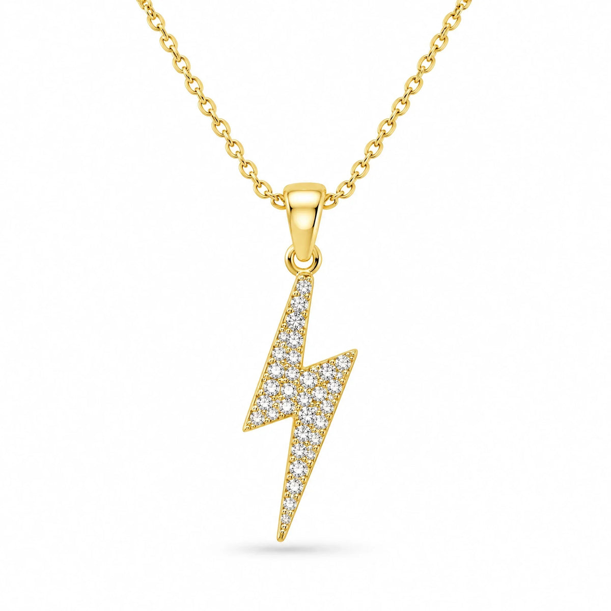 Volta 18K Gold Plated 925 Sterling Silver Cubic Zirconia Necklace