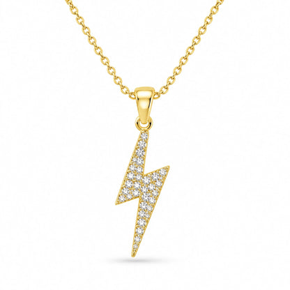 Volta 18K Gold Plated 925 Sterling Silver Cubic Zirconia Necklace