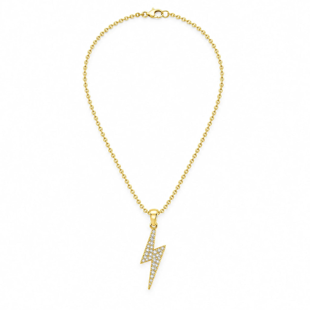 Volta 18K Gold Plated 925 Sterling Silver Cubic Zirconia Necklace