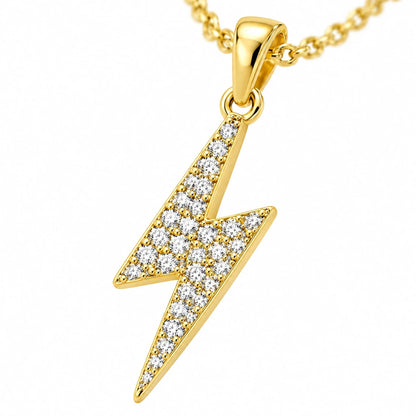 Volta 18K Gold Plated 925 Sterling Silver Cubic Zirconia Necklace